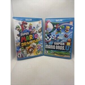 Cases Only -New Super Mario Bros. U with Super Mario 3D World